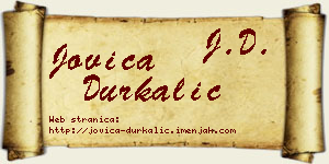 Jovica Durkalić vizit kartica